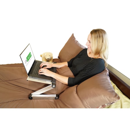 Uncaged Ergonomics WorkezCoolLaptopCoolingStand2Fans3UsbPortMousePadLapDesk, WECs WECS